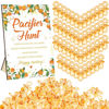 Picture of Thyle 51 Pcs Little Cutie Cool Baby Shower Games Include Baby Pacifier Hunt Sign and 50 Acrylic Baby Pacifiers Mini Pacifiers for Baby Shower Game Gift Sets for Baby Gender Reveal, Orange