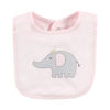 Picture of Hudson Baby Unisex Baby Cotton Bibs, Pink Gray Elephant, One Size