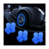 Picture of Luminous Tire Valve Stem Caps for Car, 12PCS Fluorescent Glow in The Dark Air Caps Cover, Illuminated Corrosion Resistant Tire Pressure Caps, Universal for Car, Truck, SUV, Motorcycles, Bike (Blue)