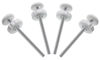Picture of 4Pcs Universal Baby Gate Threaded Spindle Rod, M8 (8mm) Replacement Bolt Part for Baby & Pet Pressure Mounted Safety Gates, Extra Long Baby Tension Gate Extender (White)