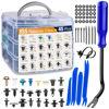 Picture of GOOACC 900Pcs Plastic Rivets and Auto Body Fasteners Assortment -24 Most Popular Sizes Nylon Bumper Clips with 10 Cable Ties for GM, Ford, Chrysler, Toyota, Honda, Nissan, Mazda, Chevy, Jeep, etc.