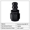 Picture of EVIL ENERGY 6AN Straight Push Lock Hose Fitting End Black 4PCS