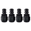 Picture of EVIL ENERGY 10AN Straight Push Lock Hose Fitting End Black 4PCS