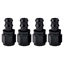 Picture of EVIL ENERGY 10AN Straight Push Lock Hose Fitting End Black 4PCS