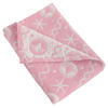 Picture of NTBAY 3 Layer Oversized Muslin Cotton Toddler Blanket, 45x60 Inches Jacquard Reversible Nursery Bed Blanket, Super Soft and Thermal Crib Blanket for All Seasons, Baby Gift, 45"x60", Pink Starfish