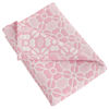 Picture of NTBAY 3 Layer Oversized Muslin Cotton Toddler Blanket, 45x60 Inches Jacquard Reversible Nursery Bed Blanket, Super Soft and Thermal Crib Blanket for All Seasons, Baby Gift, 45"x60", Pink Clover