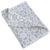 Picture of NTBAY 3 Layer Toddler Blanket, Muslin Cotton Jacquard Bed Blankets, Lightweight Thermal Baby Blanket, Super Soft and Warm Crib Blanket for All Seasons, Decoration Gift, 30"x40", Blue Clover