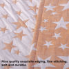 Picture of NTBAY 3 Layer Toddler Blanket, Muslin Cotton Jacquard Bed Blankets, Lightweight Thermal Baby Blanket, Super Soft and Warm Crib Blanket for All Seasons, Decoration Gift, 30"x40", Pale Orange Star