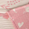 Picture of NTBAY 3 Layer Toddler Blanket, Muslin Cotton Jacquard Bed Blankets, Lightweight Thermal Baby Blanket, Super Soft and Warm Crib Blanket for All Seasons, Decoration Gift, 45"x60", Pink Owl