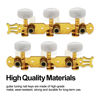 Picture of SAPHUE A set of 1R1L Gold Classical Guitar Tuning Pegs Keys Tuners Machine Heads