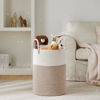 Picture of YOUDENOVA Woven Rope Laundry Hamper Basket, 72L Tall Luandry Basket, Baby Nursery Hamper for Blanket Storage, Clothes Hamper for Laundry in Bedroom-Large-Brown