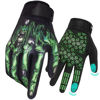 Picture of RIGWARL Motorcycle Gloves for Men and Women Touchscreen, Breathable Skeleton Dirt Bike Glove Non-Slip, Designed Riding Gloves Motorcycle Mens Full Finger for Hiking Hunting ATV MTB Gloves,Green
