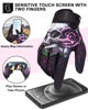 Picture of RIGWARL Motorcycle Gloves for Women Touchscreen, Breathable Pink Riding Gloves Womens Non-Slip, Designed Riding Gloves Motorcycle Womens Full Finger for Mountain Bike Cycling ATV MTB Gloves