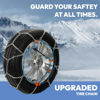 Picture of SNOCATENA Snow Chains for Car,SUV,Truck and Pickup,Universal Emergency Tire chains,Compatible with Tire Width 180 185 195 205 215 225 235 MM - Set of 2