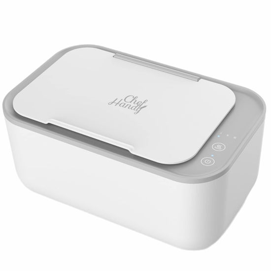 Picture of Baby Wipe Warmer, Wipe Warmer and Baby Wet Wipes Dispenser, Smart Precise Temperature Control Large Capacity Evenly Overall Heating Silence, Wipes Warmer for Babies Portable Wipe Warmer (White)