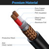 Picture of XLR to XLR Cable 10 Feet, Premium XLR Microphone Cable, Heavy Duty 22AWG OFC XLR Male to Female Cord, 3-Pin Shielded Mic Speaker Cable, Zinc Alloy Connectors, Metal Spring SR, Black