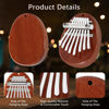 Picture of EASTROCK 8 Key Mini Kalimba, Finger Thumb Piano with Accessory Pendant Gift, Exquisite Finger Piano Ornaments Christmas Gift for Kid Adult Beginners （2 Packs)