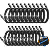Picture of XLR to XLR Cable (10 Feet, 20 Pack) Multi Premium XLR Microphone Cables, Heavy Duty 22AWG OFC XLR Male to Female Cord, 3-Pin Shielded Mic Speaker Cable, Zinc Alloy Connectors, Metal Spring SR, Black