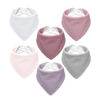 Picture of NISXABEBE Muslin Baby Bibs,6 Pack, Baby Bandana Drool Bibs 100% Cotton for Baby Boy Girl,Solid Colors Bib for Drooling Teething (Baby Girl)