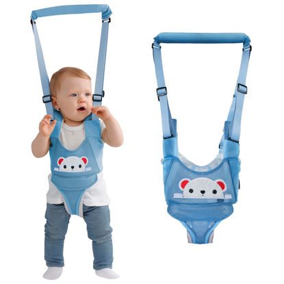 Picture of Watolt Baby Walking Harness - Handheld Kids Walker Helper - Toddler Infant Walker Harness Assistant Belt - Child Baby Walk Learning Help Support Assist Trainer Tool - for 7-24 Month Old