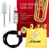 Picture of Libretto Low Brass ALL-INCLUSIVE Cleaning Kit with Instructions: Valve Oil + Slide Grease + Cleaning Cloth + Mouthpiece/Valve/Bore Brushes. A Great Gift for Tuba, Euphonium, Baritone, Sousaphone &More