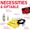 Picture of Libretto Low Brass ALL-INCLUSIVE Cleaning Kit with Instructions: Valve Oil + Slide Grease + Cleaning Cloth + Mouthpiece/Valve/Bore Brushes. A Great Gift for Tuba, Euphonium, Baritone, Sousaphone &More