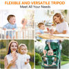 Picture of snawowo Mini Portable Baby stroller Fan, Auto Oscillating Battery Operated Personal Small Handheld Fan with Flexible Tripod, Rechargeable Clip On Fan for Car Seat Crib Treadmill Travel Camping Pink