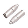 Picture of HUALEU XLR Male to RCA Female Adapter,Female RCA to XLR Male Plug Cable Adapter, XLR to RCA Converter Audio Connector for Microphone - 2 Pack