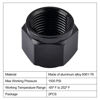 Picture of EVIL ENERGY 6AN Flare Cap Block off Fitting Plug Black 2PCS