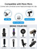 Picture of Microphone Boom Arm Desk Mount for Wave/Blue Yeti/Hyperx Quadcast/SM7B/SM58/MV7, Upgraded Metal Stable Heavy Duty Adjustable Scissor Desk Microphone Stand with Handheld Mic Clip, 3/8" to 5/8" Adapter