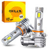 Picture of OXILAM 9006 Fog Light Bulbs, 400% Brighter, 6,500K Cool White, Wireless Plug and Plug Halogen Replacement, Fanless, 2 Pack