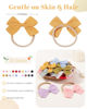 Picture of jollybows 20pcs Baby Girls Nylon Hair Bows Headbands Linen Hair Bands Elastic Hair Accessories for Kids Infants Newborn