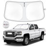 Picture of Car Windshield Sun Shade Compatible with 2024 2023 2022 2021 2020 2019 GMC Sierra 1500 2500 3500 SLT, AT4, Denali Accessories Foldable Sunshade Truck Custom Windshield Sun Visor