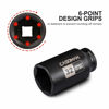 Picture of CASOMAN 1/2" Drive x 32 mm Deep 6 PT Impact Socket, CR-MO, 1/2-inch Drive 6 Point Axle Nut Socket for Easy Removal of Axle Shaft Nuts (32MM)