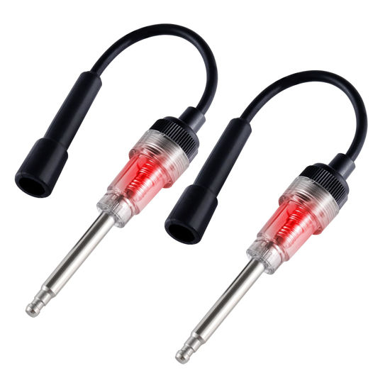 Picture of SINGARO 2PCS Inline Spark Plug Tester, Plug-in Engine Ignition Tester, Car Exterior Accessories, Automobile, Lawn Mower,Engine Verification-Armature Diagnostic Test Tool