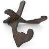 Picture of LALAOKS Guitar Stand Wooden Guitar Stand Portable Folding Instrument Holder for Acoustic Classic Electric Bass Guitar (Black walnut)