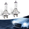 Picture of gunhunt 2 PCS Car H7-55W Halogen Bulb, 12V Quartz Lamp Ultra-bright Beam Low/High Beam Fog Light Replacement, All-in-one Plug and Play Bulb, Universal Lighting Accessories for Cars (White)