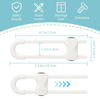 Picture of Baby Proofing Cabinets, Sliding Cabinet Locks for Babies, Adjustable U Shaped Baby Safety Locks, Childproof Cabinet Latch for Kitchen, Bathroom, Drawer, Cupboard Doors Knobs & Handles (10Pack White)