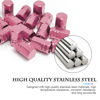 Picture of Fekey&JF 16 PCS Car Tire Valve Stem Caps, Waterproof Airtight Car Wheel Tire Valve Stem Covers Universal for Cars, Bicycles, Trucks, Motorcycles, Car Accessories for Men Women (Pink)