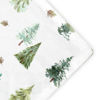 Picture of HOMRITAR Baby Blanket for Boys Soft Lightweight Minky Blanket with Double Layer Dotted Backing for Infant Toddler Nursery Crib with Green Pine Tree Design 30 x 40 Inch
