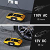 Picture of CARSUN AC/DC Tire Inflator Portable Air Compressor, Dual Power for Home 110V AC and Car 12V DC Air Pump with Pressure Gauge, Auto Shutoff, Tire Pump for Car Motorcycle Bicycle and Other Inflatables