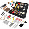 Picture of 72PCS Guitar Tool Kit，Professional Guitar Repairing Maintenance Tool Kit with Guitar Strings Picks Bridge Pins Gauge Guitar Accessories Gift for Acoustic Guitar Electric guitar Ukulele Bass Banjo