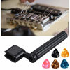 Picture of 72PCS Guitar Tool Kit，Professional Guitar Repairing Maintenance Tool Kit with Guitar Strings Picks Bridge Pins Gauge Guitar Accessories Gift for Acoustic Guitar Electric guitar Ukulele Bass Banjo