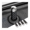Picture of 4PCS Car Door Lock Knobs, Carbon Fiber Auto Door Lock Pin Cover, Interior Vehicle Door Pull Pins, Door Bolt Decorative Modification Cover, Car Decor Accessories Universal for SUV, Truck, Van (Black)