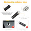 Picture of 4PCS Car Door Lock Knobs, Carbon Fiber Auto Door Lock Pin Cover, Interior Vehicle Door Pull Pins, Door Bolt Decorative Modification Cover, Car Decor Accessories Universal for SUV, Truck, Van (Black)