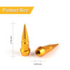 Picture of SINGARO 45mm Spiked Aluminum Stem Valve Caps,4PCS Dustproof Tire Wheel Stem Caps for Cars,SUVs,Trucks Bicycles and Motorcycles(Gold)