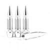 Picture of SINGARO 60mm Spiked Valve Caps, Aluminum Alloy Dustproof and Waterproof Tire Valve Stem Caps, Suitable for Cars, Trucks and Motorcycles (4PCS Silver)