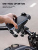 Picture of Lamicall Motorcycle Phone Mount, Bike Phone Holder - Upgrade Quick Install Handlebar Clip for Bicycle Scooter, Cell Phone Clamp for iPhone 16 15 Pro Max/ 14/13, Galaxy S10 and More 4.7-6.8" Phone