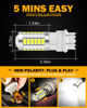 Picture of Auxbeam T25 3156 3157 LED Bulbs, 6500K White, Super Bright 4114 3057 4157 3457 4057 LED Backup Reverse Lights for Cars Trucks Motorcycles, 3030-SMD 12V, Pack of 2