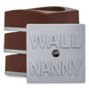 Picture of Wall Nanny Mini (4 Pack - Made in USA) Smallest Low-Profile Wall Protector for Baby Gates - Perfect in Doorways - Best Saver Cups Guard Trim & Paint for Child Dog Pet & Safety Pressure Gate (Brown)